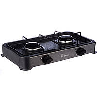 Настільна газова плита на 2 конфорки Настільний таганок газовий на 2 конфорки DOMOTEC 6602