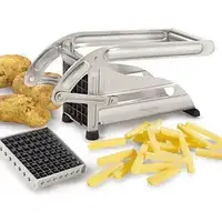 Ручная картофелерезка металлическая машинка Potato Chipper для нарезки картофеля фри UN12-15