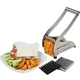 Ручна картофелерезка металева машинка Potato Chipper для нарізки картоплі фрі UN12-15, фото 5