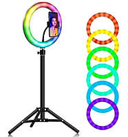 Светодиодное селфи-кольцо с RGB подсветкой Soft Ring Light MJ300