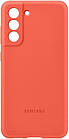 Оригінальний чохол Samsung Silicone Cover Coral для Galaxy S21 FE SM-G990, фото 5