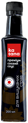 Соєвий соус "Преміум "натурального бродіння без цукру, 200мл Katana