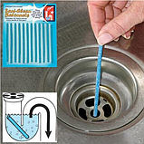 Палички від засмічення Sani Sticks Сани Стікс (12 штук в упаковці) засіб для прочищення труб, фото 3