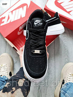 Nike air force 1 black platform outlet