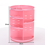 Органайзер обертається для косметики на Beauty Box 360. Органайзер для косметики рожевий 360., фото 6