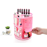 Органайзер обертається для косметики на Beauty Box 360. Органайзер для косметики рожевий 360., фото 7