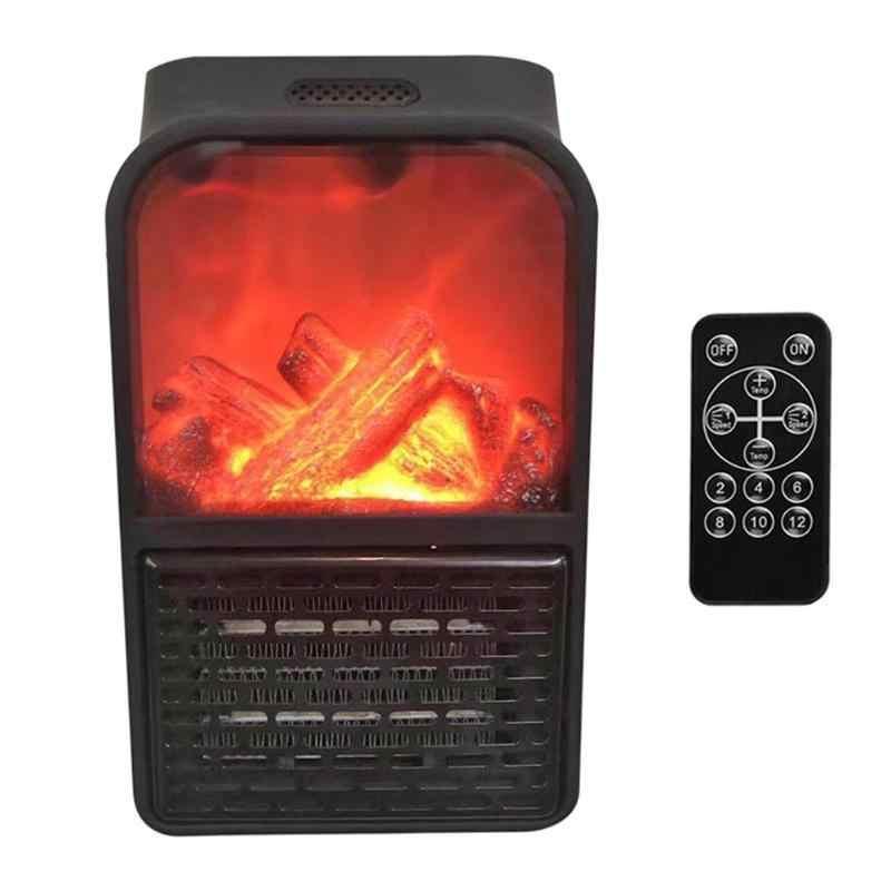 Портативний обігрівач FLAME HEATER з LCD дісплеєм та імітацією каміна+пульт 900 Вт