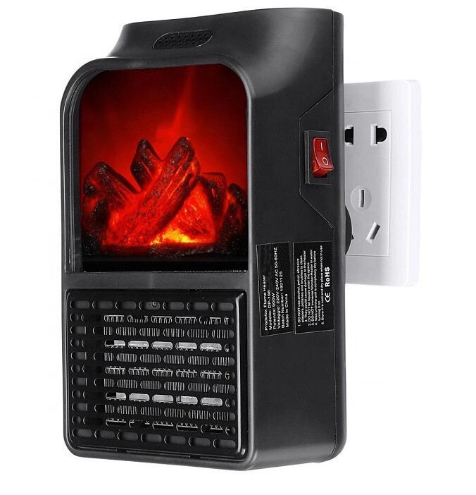 Портативний обігрівач FLAME HEATER з LCD дісплеєм та імітацією каміна+пульт 1000 Вт