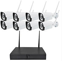 КОМПЛЕКТ ВІДЕОНОБЛЮДАННЯ БЕЗДРОТОВИЙ 5G Kit 720P WIFI НА 8 КАМЕР