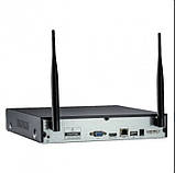 Комплект відеоспостереження бездротовий DVR 5G KIT CAD Full HD Wi-Fi на 4 камери з реєстратором, фото 3