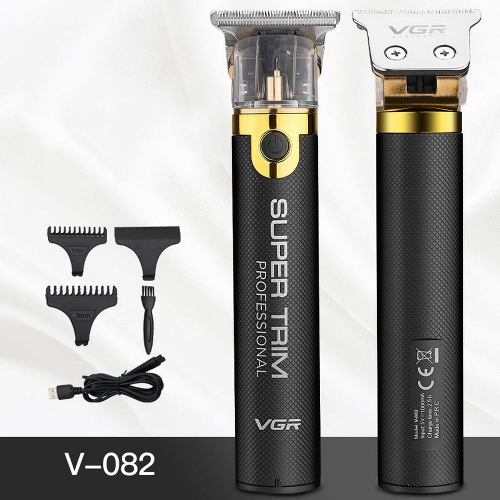 Машина для стрижки VGR Super Trim V-082 електрична бездротова з 3 насадками Чорна