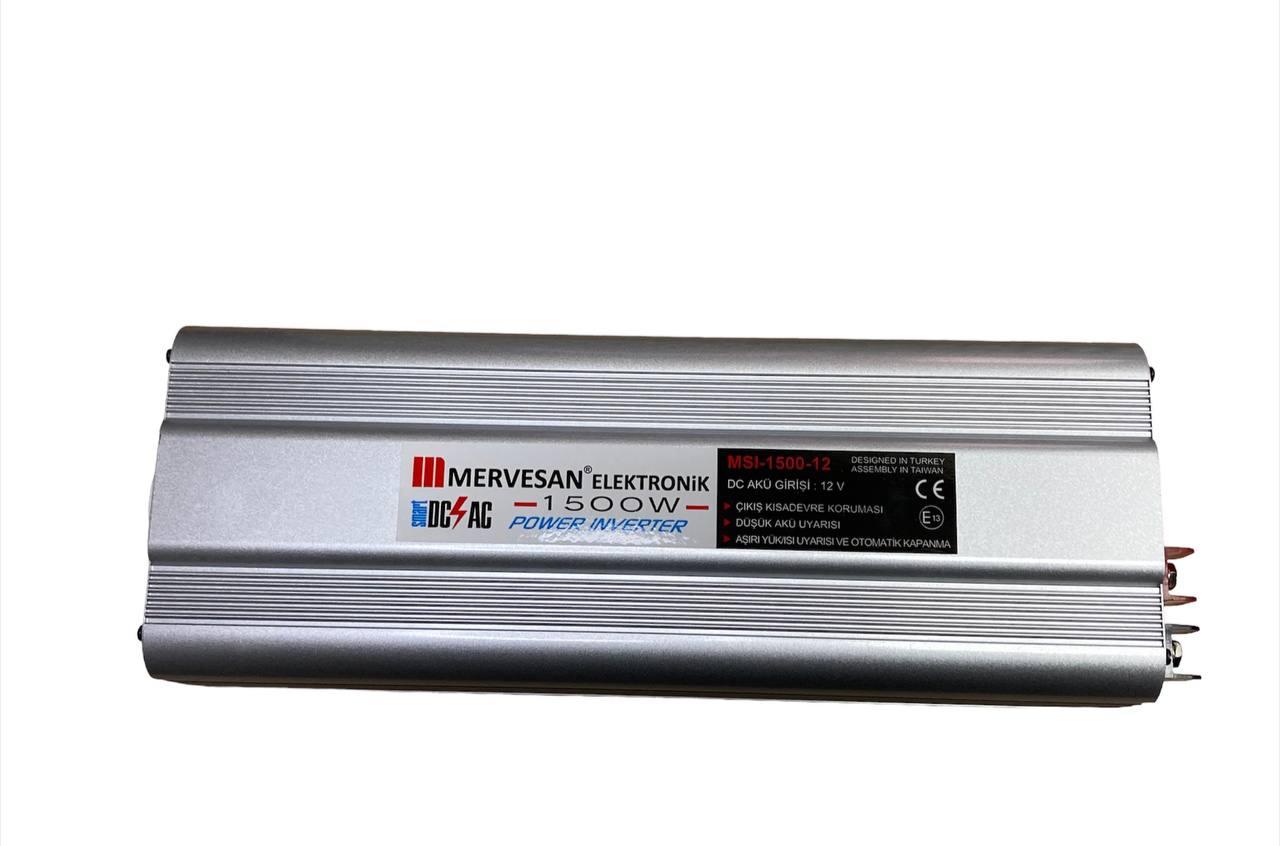 Перетворювач напруги автомобільний інвертор Mervesan 1500W 12V 220V