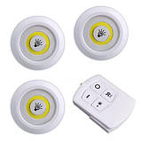 Набір нічників з пультом набір 3 шт LED light with Remote Control set, фото 6