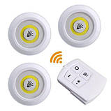 Набір нічників з пультом набір 3 шт LED light with Remote Control set, фото 8