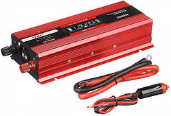 Перетворювач напруги 12в в 220в 2000Вт Авто інвертор з LCD екраном UKC 12V 220V 2000W