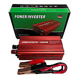 Перетворювач напруги автомобільний 12V 220V 1200W інвертор, фото 3