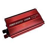 Перетворювач напруги автомобільний 12V 220V 1200W інвертор, фото 7