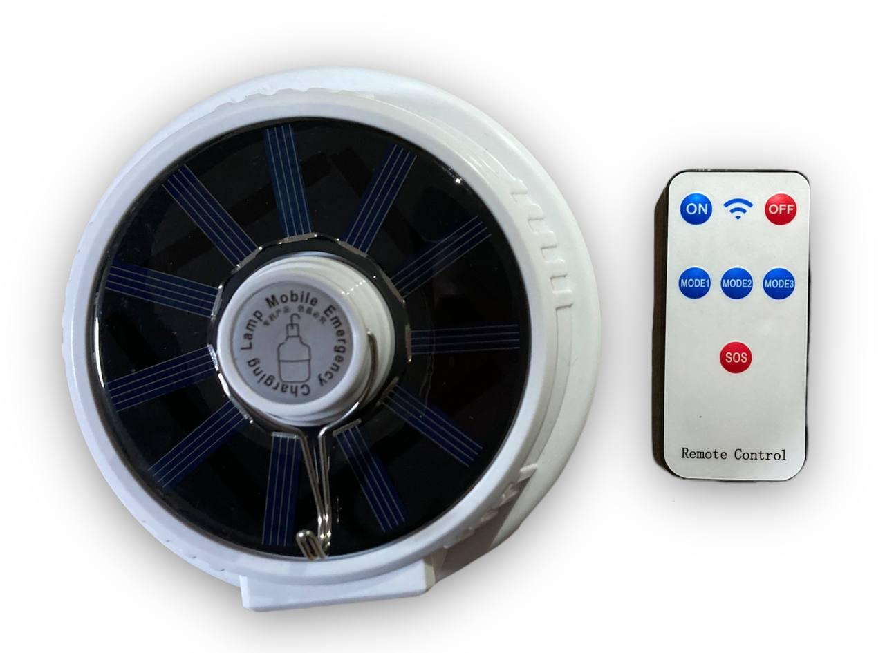 Туристична лампа Solar bulb lamp LB-2288 з акумулятором і пультом Уцінка (не працює акумулятор)