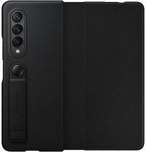 Чохол Samsung Leather Flip Cover Black для Galaxy Z Fold 3 5G