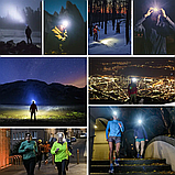 Ліхтар на голову Bailong BL-8101 XPE+COB з акумулятором і зарядкою через USB, фото 7