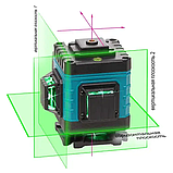 Потужний лазерний рівень EVONE 16 GREEN LASER 4 лазери регульовані, фото 5