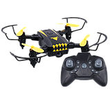 Міні-дрон God of war G48 на Р/У дрон Drone CD1804 з пультом Д/У з камерою WIFI Чорно-жовтий, фото 2