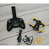Міні-дрон God of war G48 на Р/У дрон Drone CD1804 з пультом Д/У з камерою WIFI Чорно-жовтий, фото 9