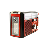 Радіоприймач на акумуляторі Golon RX-382 FM/AM/SW з ліхтариком LED Красный, фото 4