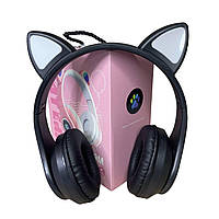 Навушники дитячі Cat Ear В39М з радіо і блютуз чорні