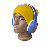 Навушники дитячі YLZ-5 з радіо та блютуз сині, фото 7