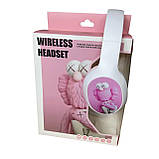 Навушники дитячі YLZ-5 з радіо та блютуз білі, фото 6