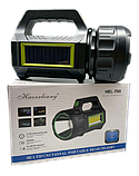 Ручний ліхтар-прожектор на акумуляторі Haoerliang HEL-T95-LED+COB, USB, Power Bank на сонячній батареї, фото 6