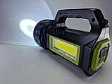 Ручний ліхтар-прожектор на акумуляторі Haoerliang HEL-T95-LED+COB, USB, Power Bank на сонячній батареї, фото 10