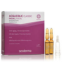 Омолаживающие увлажняющие ампулы с гликолевой кислотой SesDerma Acglicolic Classic Ampoules Forte 5 x 2 мл