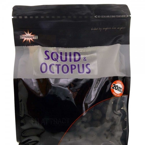 Бойли Dynamite Baits Boilie Hi Attract Squid & Octopus 1kg 20mm