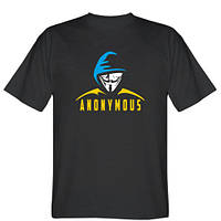 Мужская патриотическая футболка с принтом Anonymous
