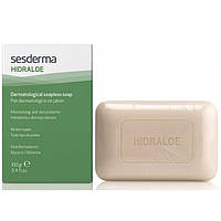Дерматологічне мило для чутливої шкіри рук і тіла SesDerma Hidraloe Dermatological Soapless Soap