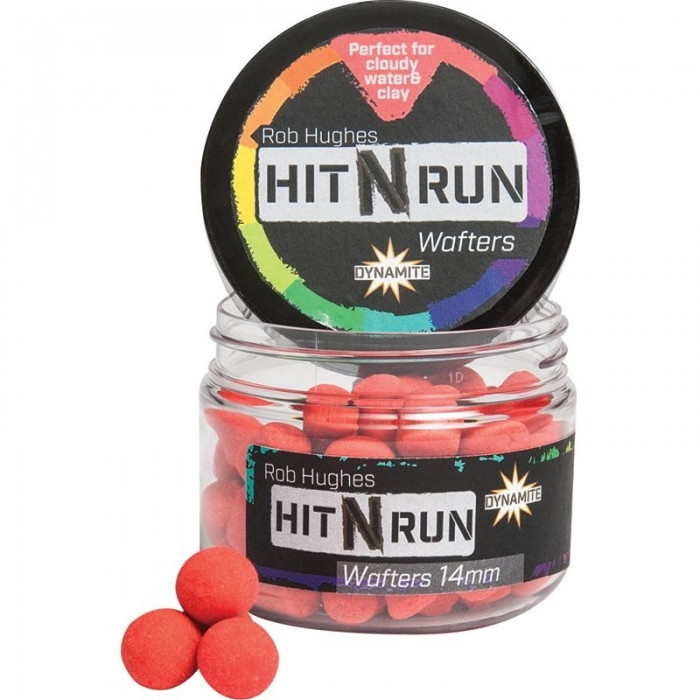 Насадкові бойли Dynamite Baits Hit n Run Wafter 14 mm Red, фото 1