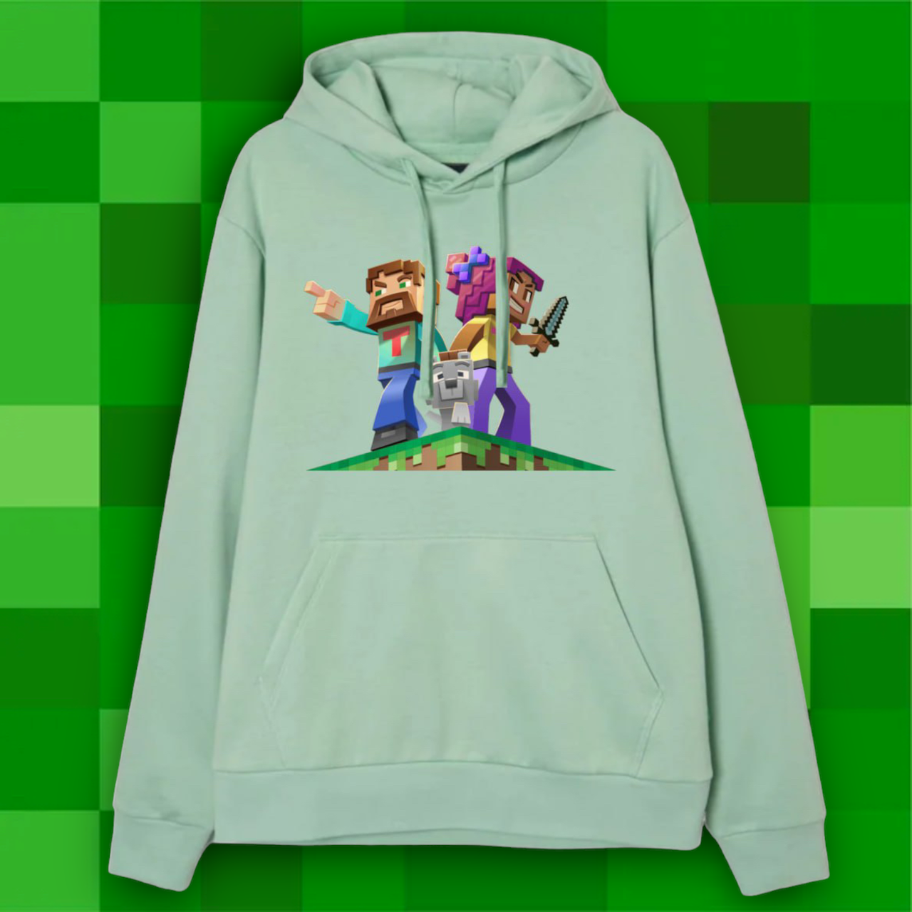 Худі з принтом minecraft майнкрафт