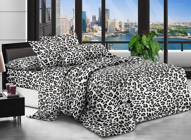 Євро комплект постільної білизни 200*220 Бязь Економ бавовна поліестер (20151) Красиві постільні комплекти, фото 1