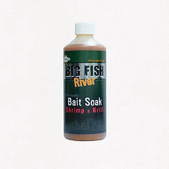 Ликвид Dynamite Baits Big Fish River Bait Soak Shrimp and Krill 500ml