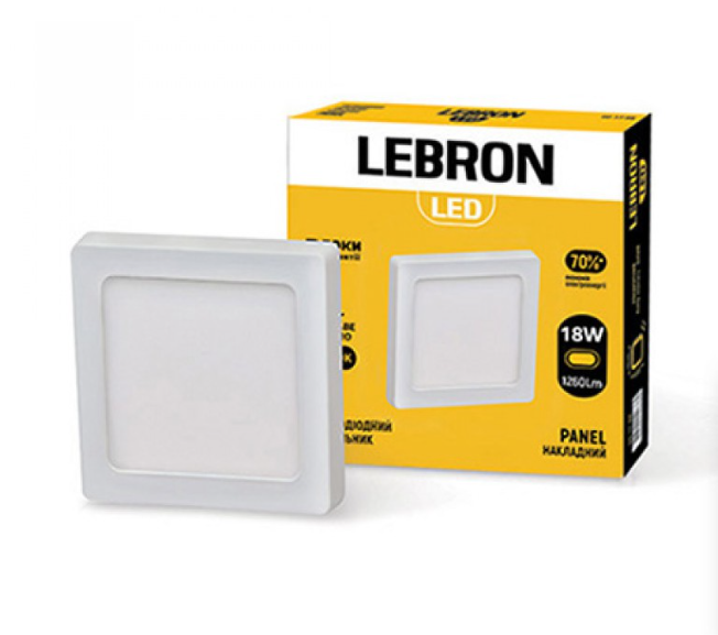 LED св-ник, L-PSS-1841,18W, накладний, 4100K, з блоком живл.(12-10-94) Арт.39938 Lebron