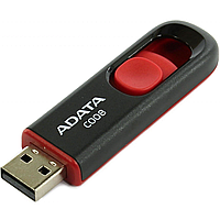 Флеш-накопичувач, карта пам'яті Flash ADATA USB 2.0 C008 32Gb Black/Red
