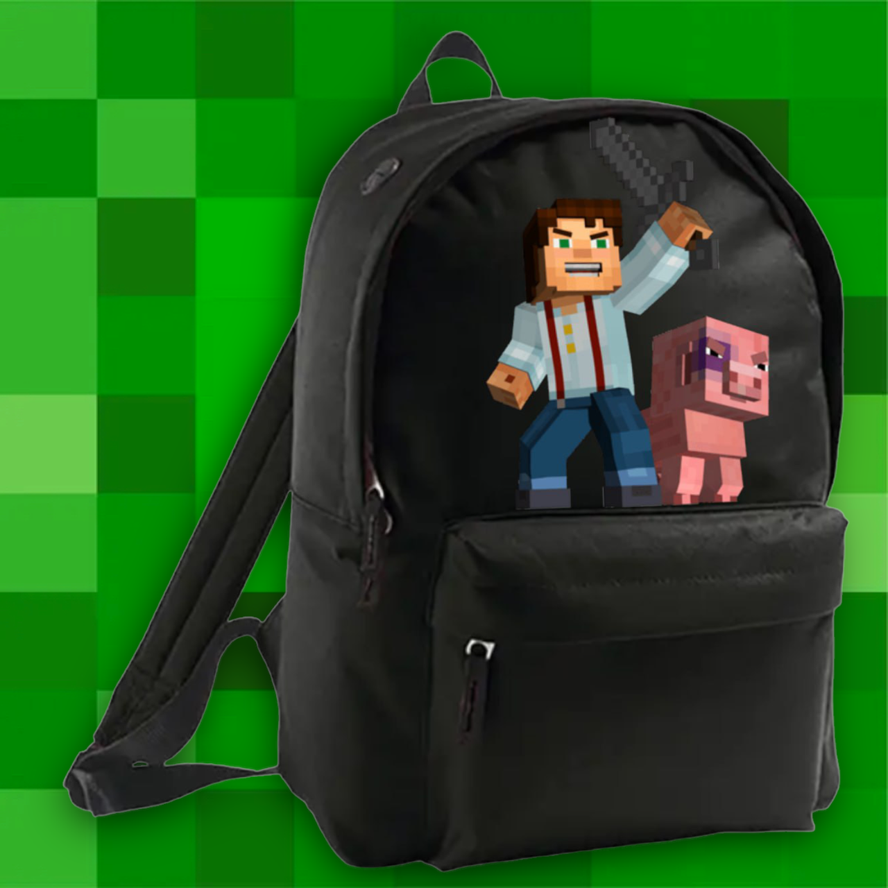 Рюкзак із принтом minecraft майнкрафт