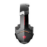 Бездротові геймерські навушники Kotion Each G9000BT з підтримкою об'ємного звуку 7.1 Stereo Sound (Чорно-червоний), фото 2