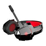 Бездротові геймерські навушники Kotion Each G9000BT з підтримкою об'ємного звуку 7.1 Stereo Sound (Чорно-червоний), фото 5