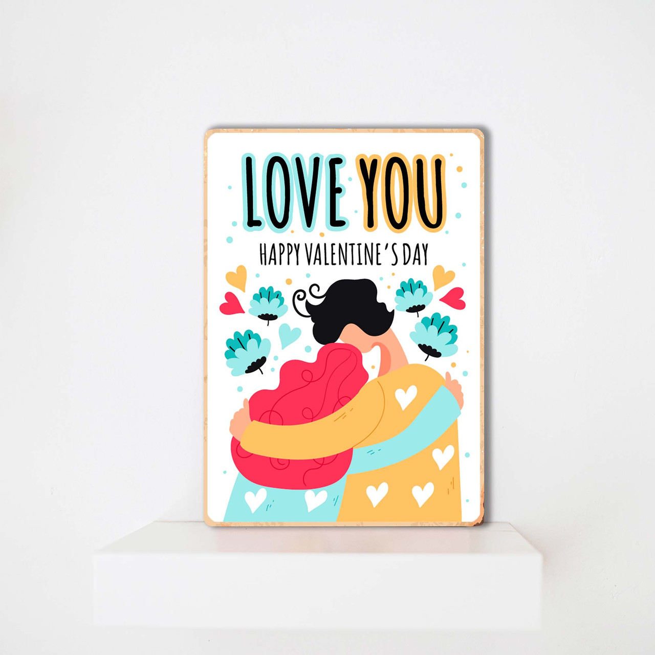Дерев'яний Постер Happy Valentine's Day