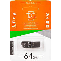 Флеш-драйв USB Flash Drive T&G 114 Metal Series 64GB Техничка, Срібний, 64 ГБ