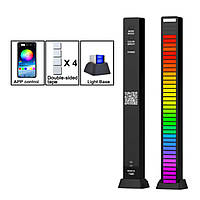 Музыкальный светильник RGB 40LED USB Черный лампа Управление смартфоном