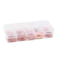 Набір із 100 ущільнювальних мідних кілець шайб, 9 видів